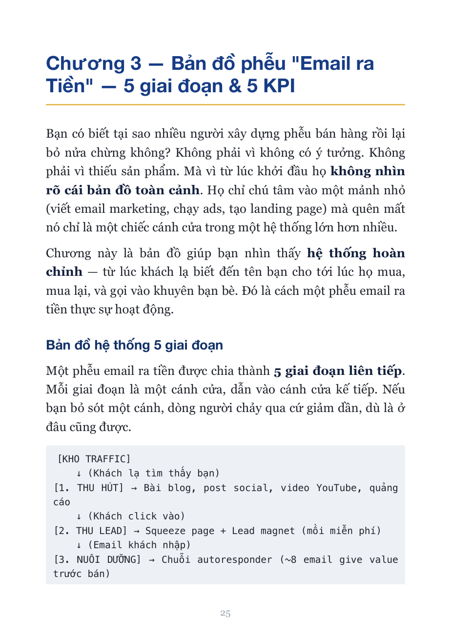Trang ruột — Chương 3, bản đồ phễu 5 giai đoạn
